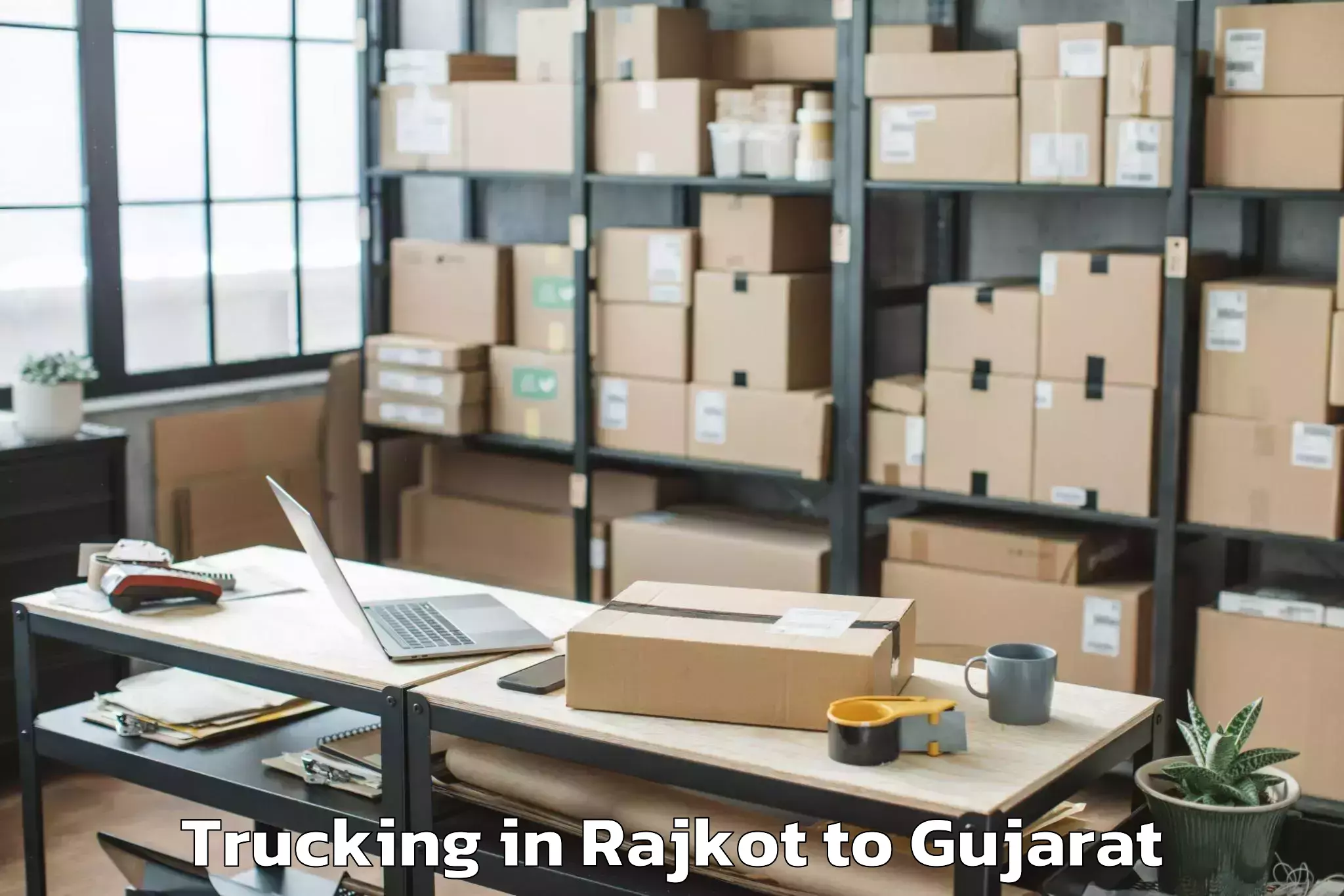 Easy Rajkot to Kutiyana Trucking Booking